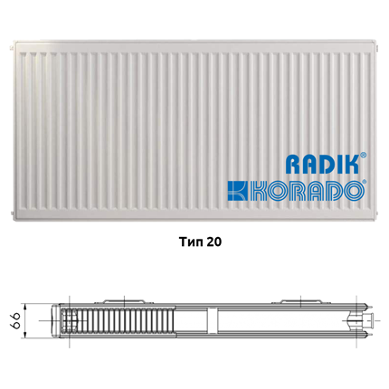 Korado Radik Klasik - Стоманени панелни радиатори Тип 20