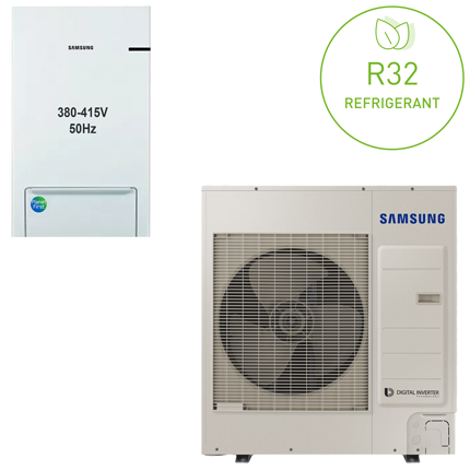 Термопомпи Samsung EHS Split R32, 380V - 9kW